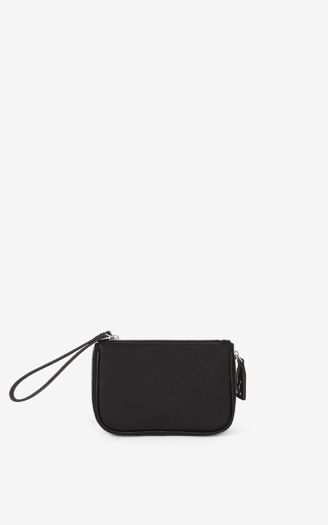 Kenzo Kompact small grained Læder Clutch Dame - Sort DK-857632